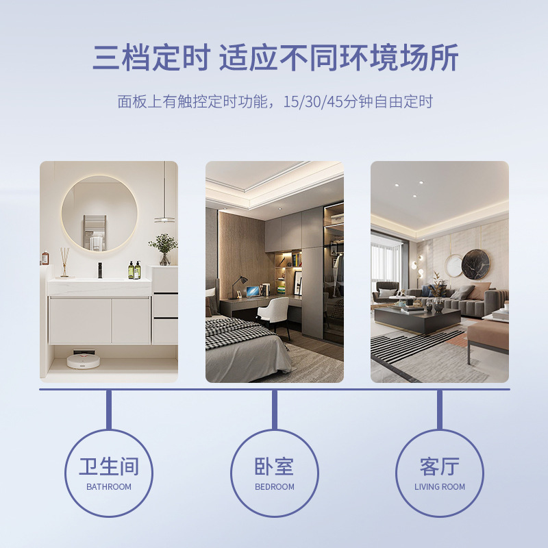 The UV sterilisation lamp used by the Guangming family to detect a remote fungicide lamp in the third set of scheduled voice disinfection lamps