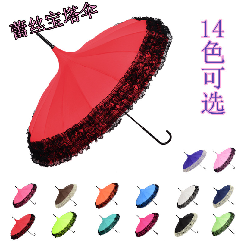 การจัดจําหน่ายในปัจจุบันของร่มลูกไม้สีดํา 16K, ภาพถ่ายจาก Amazon ที่ประกอบไปด้วยร่มเจ้าหญิงวังเกาหลี
