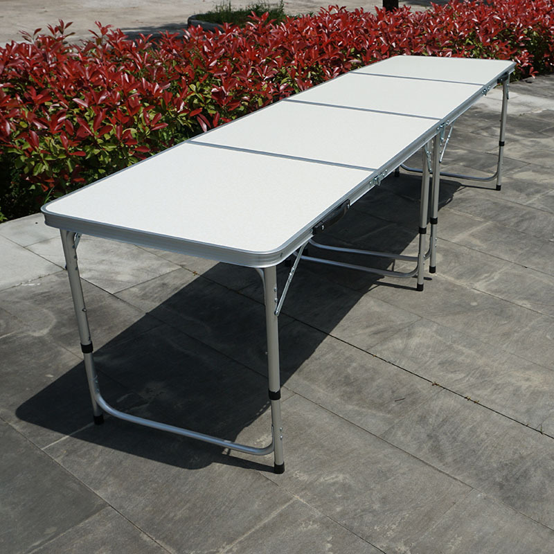 Portable and easy-to-house fold table tables and chairs in the open