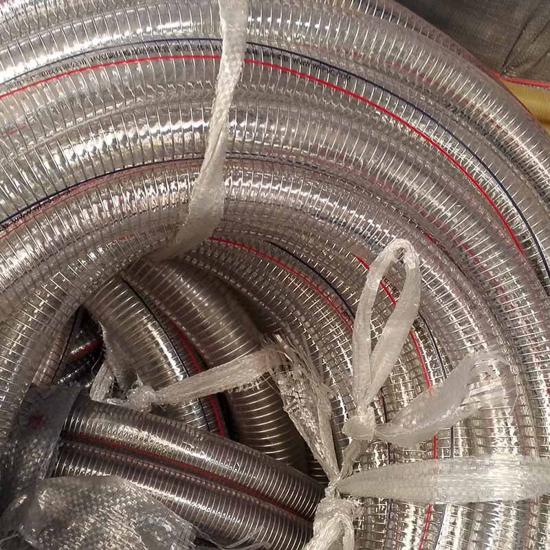 Production process high temperature 160° steel wire hoses, alkalis resistant to corrosive and transparent steel pipe pipes