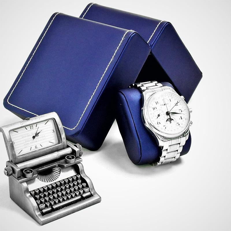 Customize PU-skin watch boxes, beautiful watch wrapper boxes, and flip-cover watch boxes.