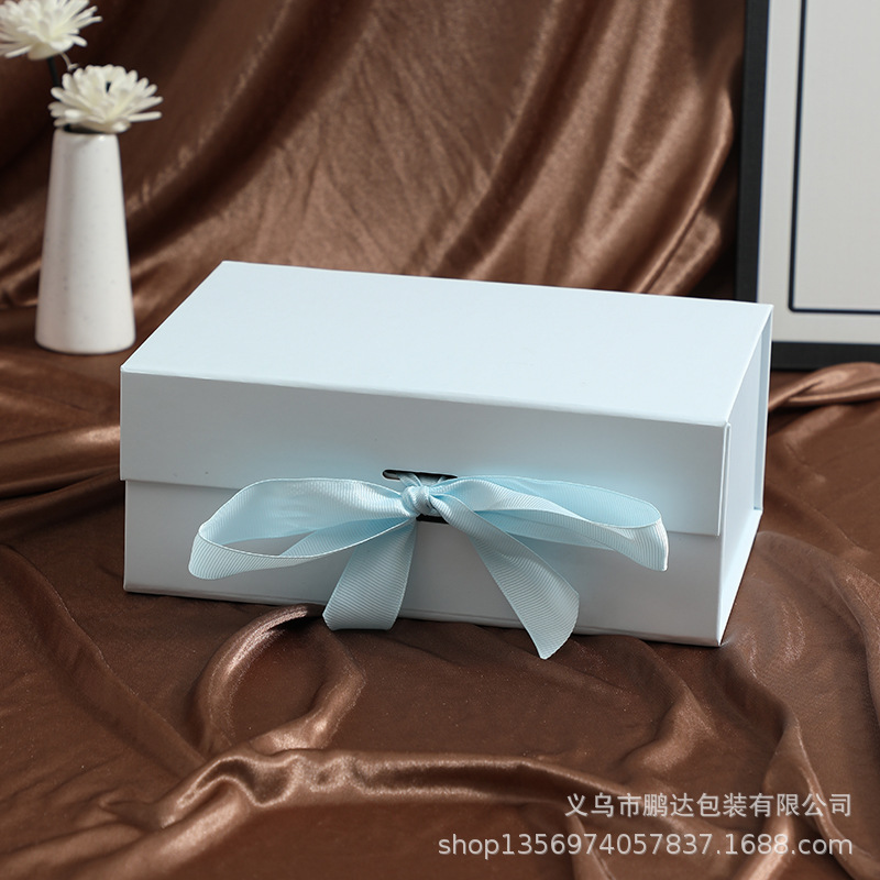 Collapse wrapper, one-part magnetic-sniffing partner's gift box, fold and print logo wholesale