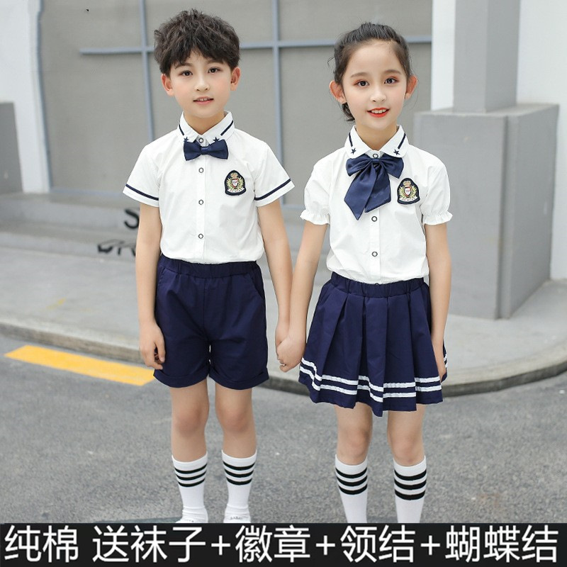 In kindergarten, in summer dress, in a school uniform for young children at the British School of Wind, in a school uniform for primary school children.