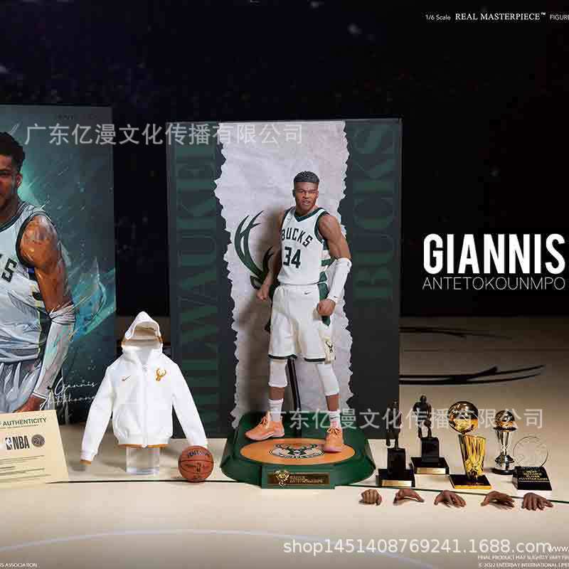 Enterbay Alphabe 1/6: NBA Series - Janis Antetokunpo wax class dolls