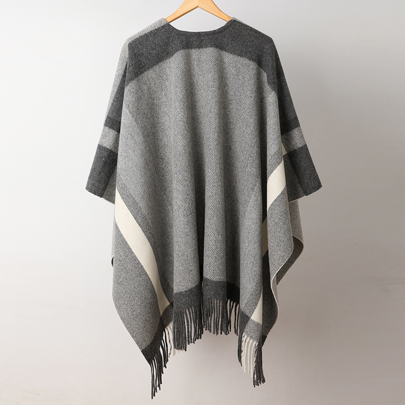 A new wool cape with a warmer colored cape.