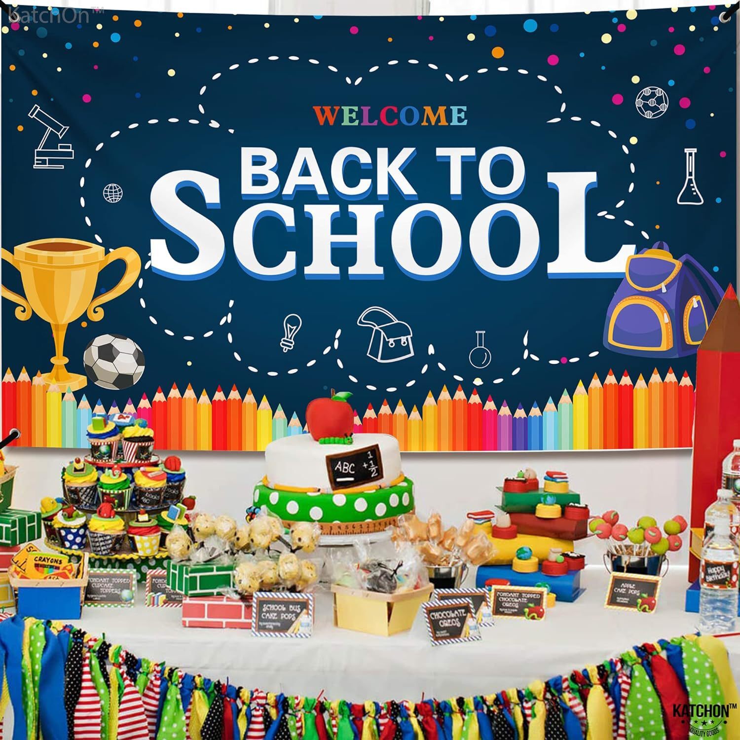 Back to school banner, size 110 x 180 cm.