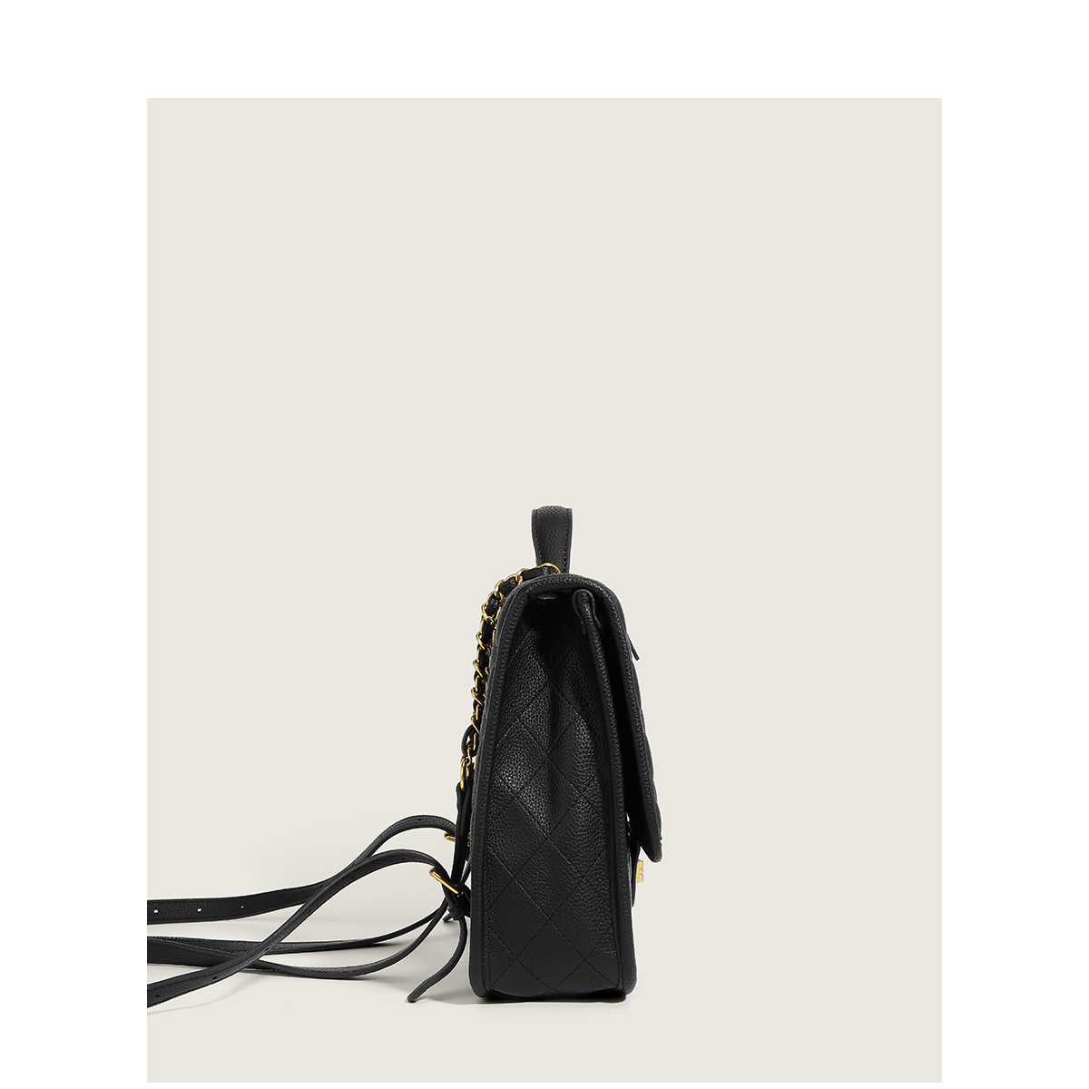 2023 Spring/Summer new hand-held double-chain backpack with a large capacity commuting chain one-shoulder slant package