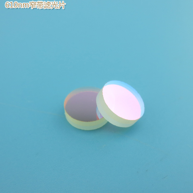 610 nm narrow-band filtration peaks above 90% for imported red-film glass lenses