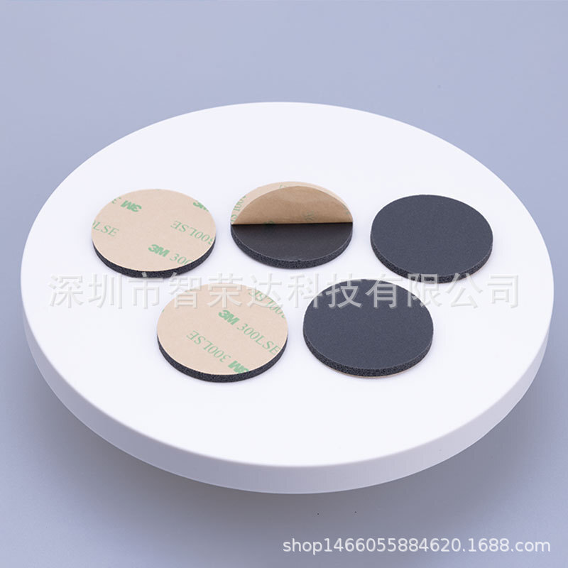 Rubber tremors-deficient round-type air-conditioning industrial equipment buffering anti-shock pads with thick, high-bulb-proof noise reduction pads