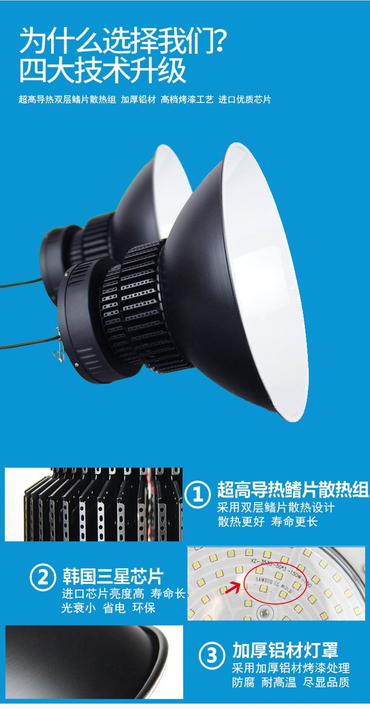 Led-miner ceiling 150w200w hanger-link workshop warehouse super-lighted flairproof field lights