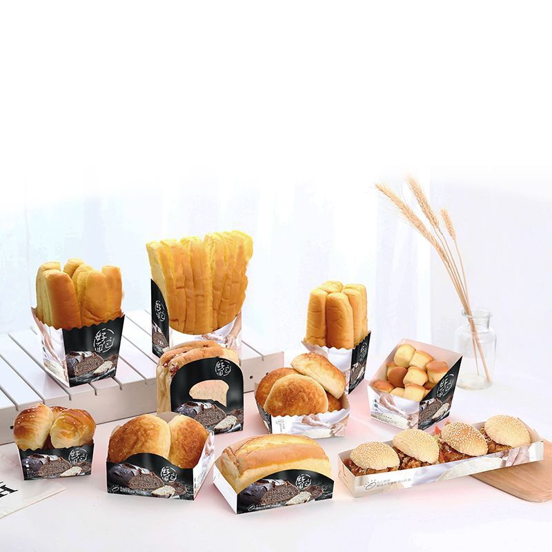 Bánh mì nướng, bánh sừng bò, bánh mì và giấy.