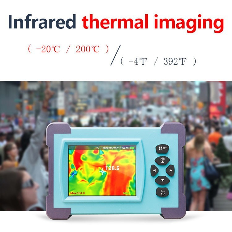 红外测温热成像仪检测地暖电力检修设备发热源隐患仪器仪表工具