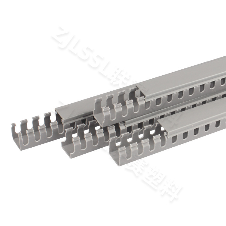 United plastic PVC slot, gray blue. Quality flame retardant slot.