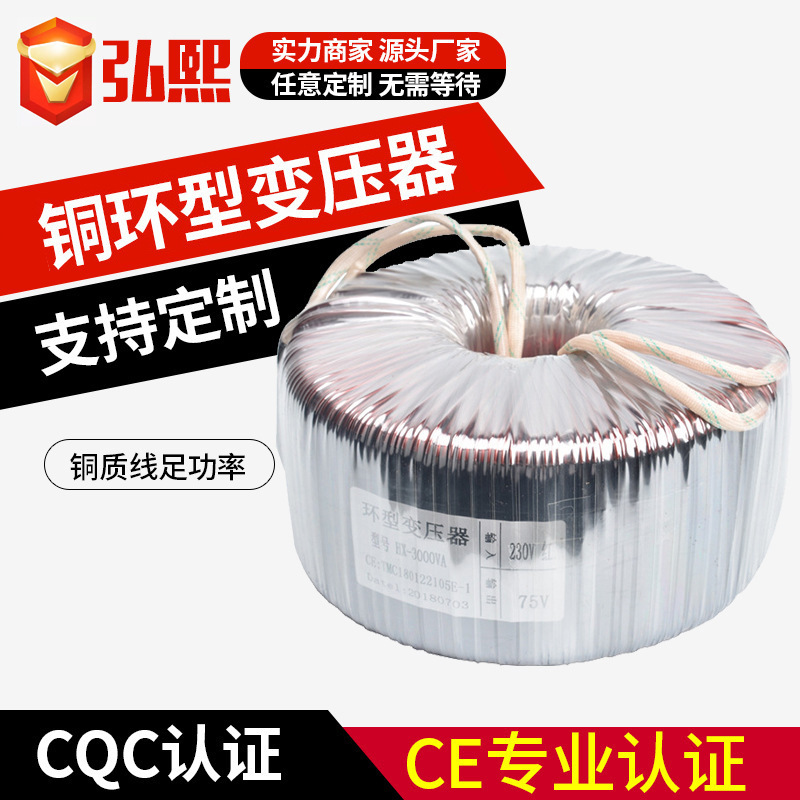ฮง เครื่องแปลงแหวนทองแดงเต็มของฮี 3000 W 220 V ไป 110 V