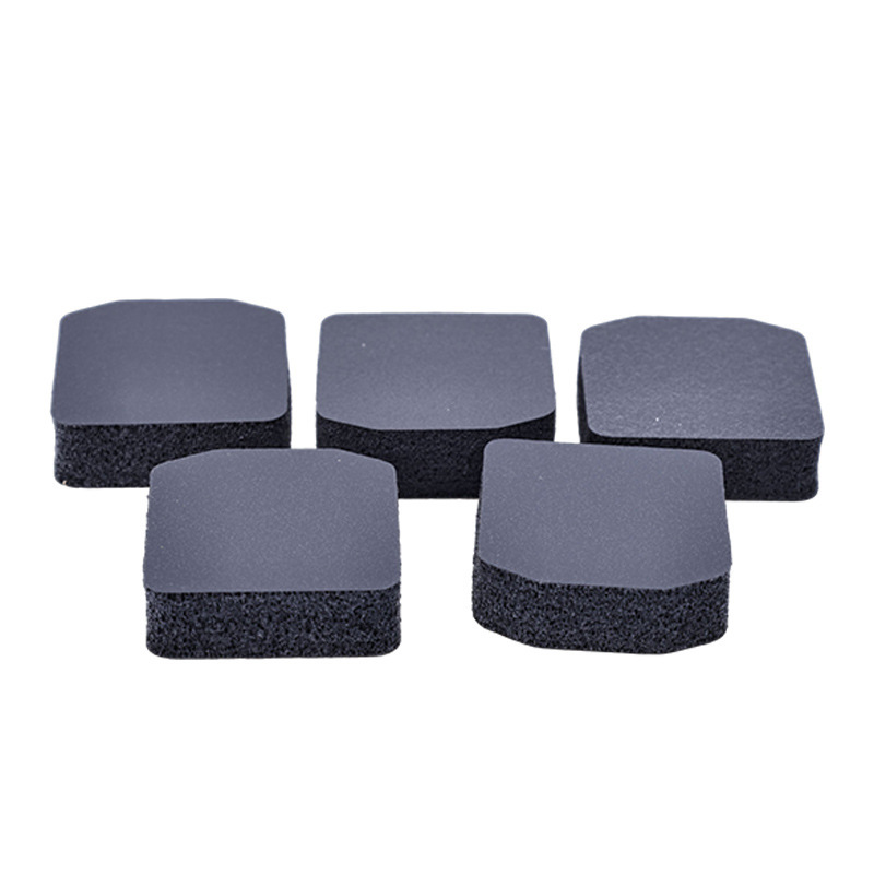 Processed high-backed glue from the glitter EVA foot pads, black round table chairs to protect the mats against smoothness