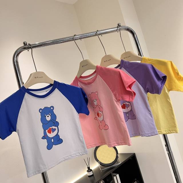 2 packs of mail, silos, child short sleeves, 2 sets of 2024 new Korean baby bear, 2 sets of baby bear.