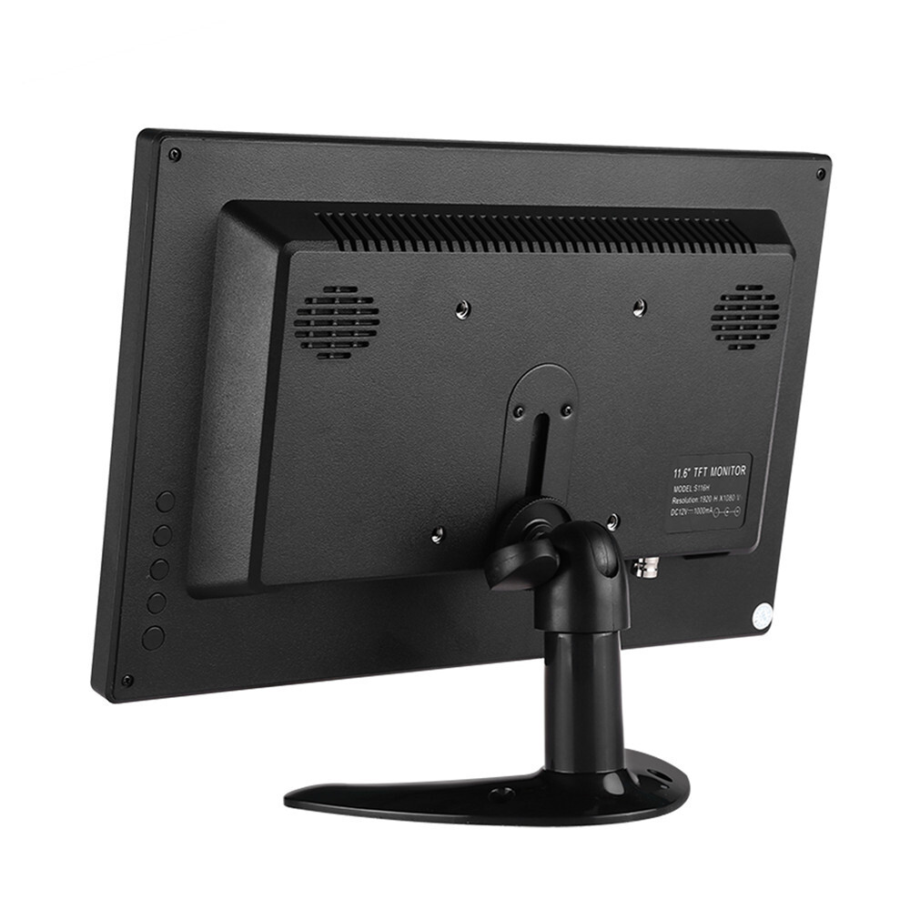 12-inch S116A computer high-clean screen 1366*768 IPS security surveillance equipment vehicle-borne USB industrial monitor