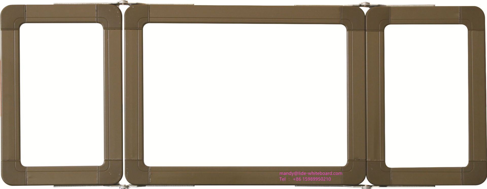 Three folded whiteboard greenboard teaching blackboard multimedia classrooms multi-specifiable magnetic greenboard