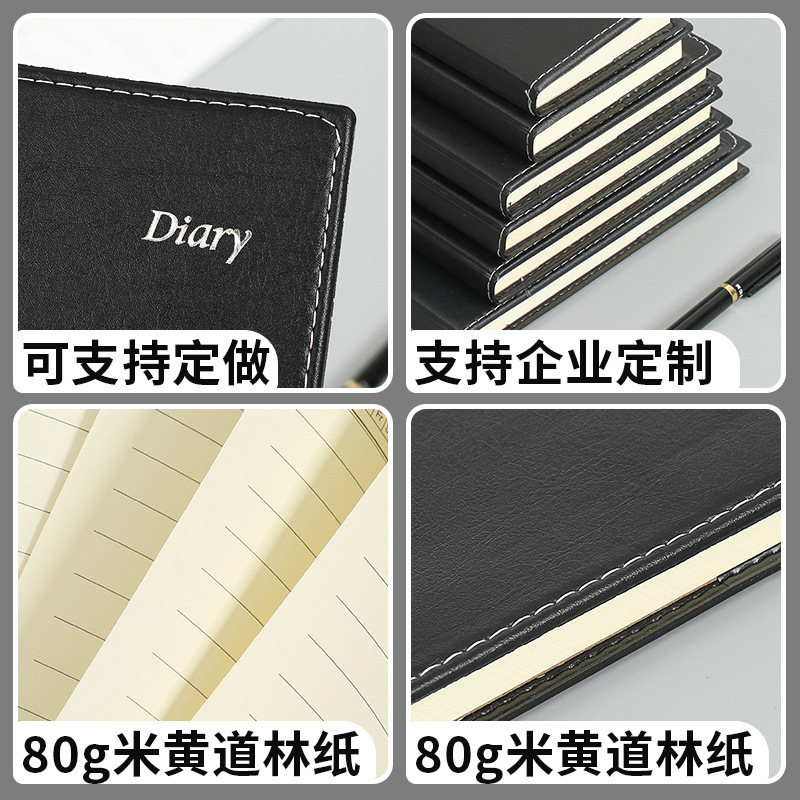 Blank business work book with paper notebooksa4 with thick meeting record books with thick pockets