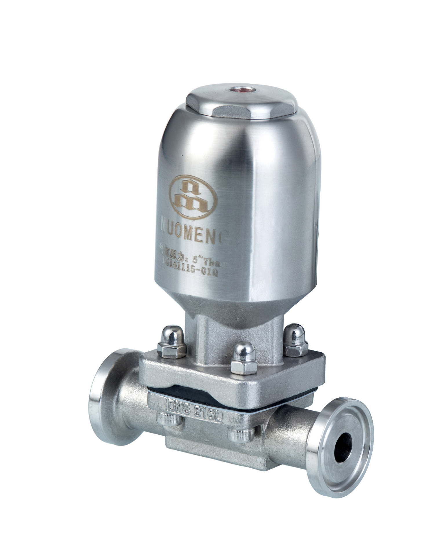 NUOMENG/NOA 316L stainless steel-activated fast-loaded diaphragm valve/ stainless steel-activated welded diaphragm valve