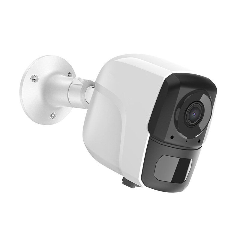 The waterproof high-resolution surveillance camera outside the solar panel is a two-way, two-way radio camera.