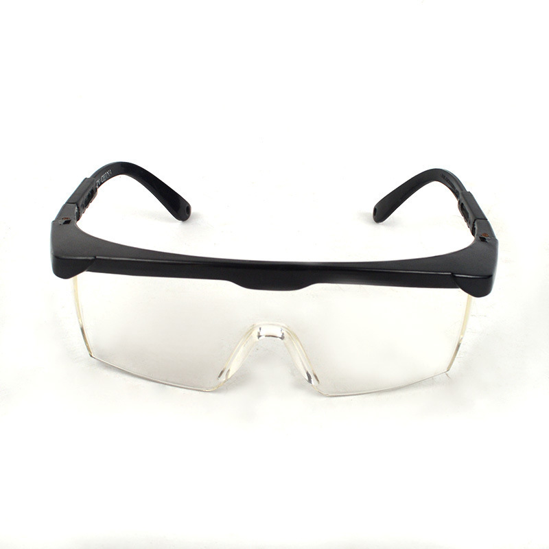 Whole-time protection against blue-and-white stretch glasses, black-and-white stretching-legged glasses against splatter eyeglasses.