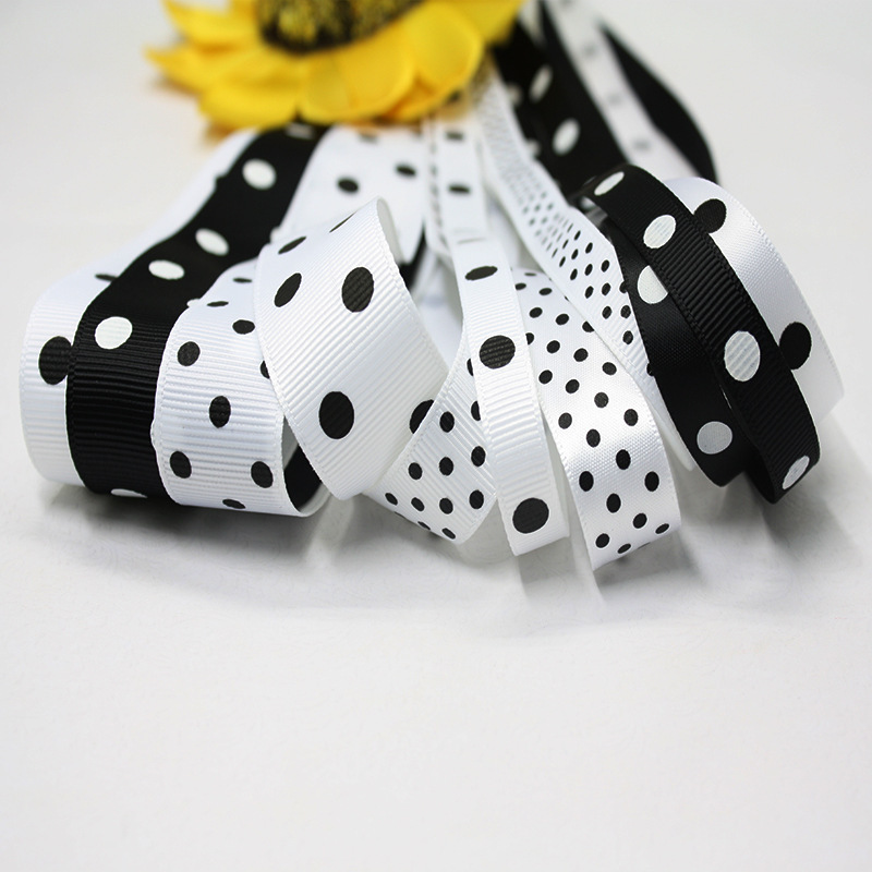 Yao Myung's wholesale printing dots with black-and-white-comfort accessories 6mm