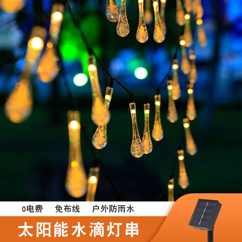 LED Solar water droplights, rain drops, water-proof garden garden decorations