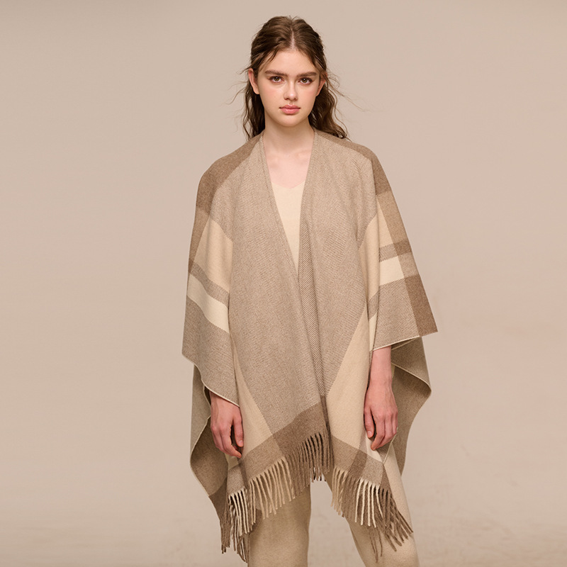 A new wool cape with a warmer colored cape.