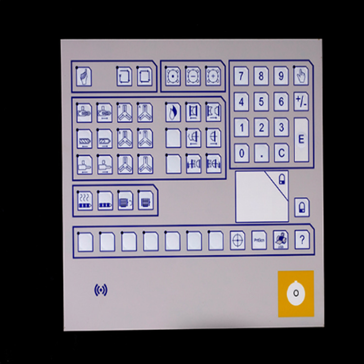 Membrane switch touch button key panel PVC film switch control panel mammogram panel paste