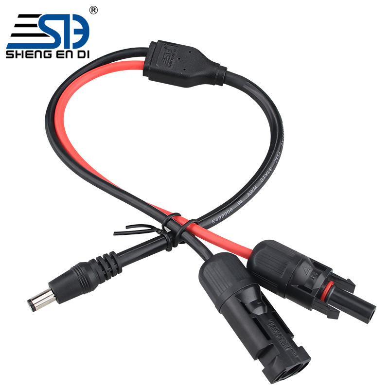 DC Power Line 16AWG Double-Chip-Turp 12AWG Three Y-M4 Solar Optical Connector Connection Line