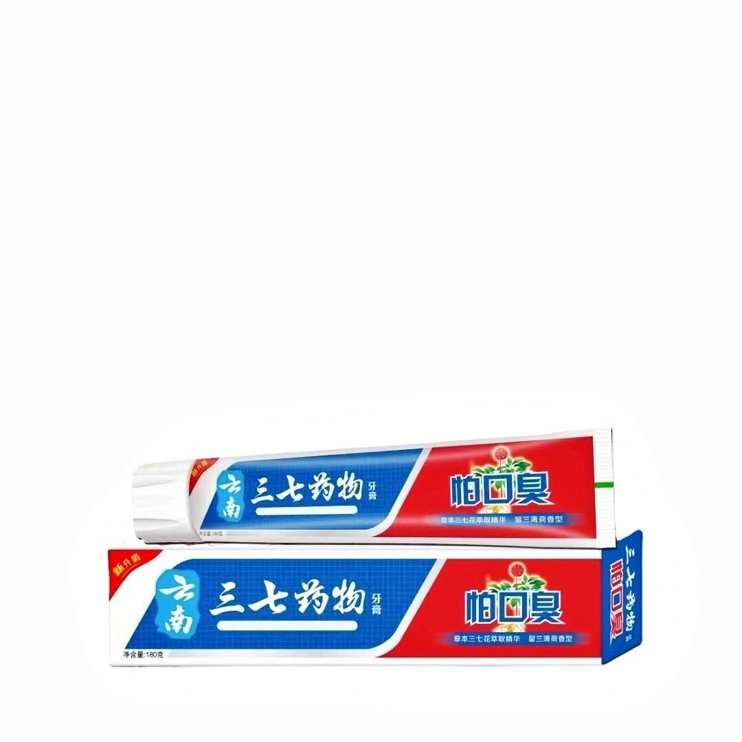 Kem đánh răng loại 3 7 viên của Yunnan nặng 180g làm sạch miệng bạc hà để giữ miệng tươi mát.