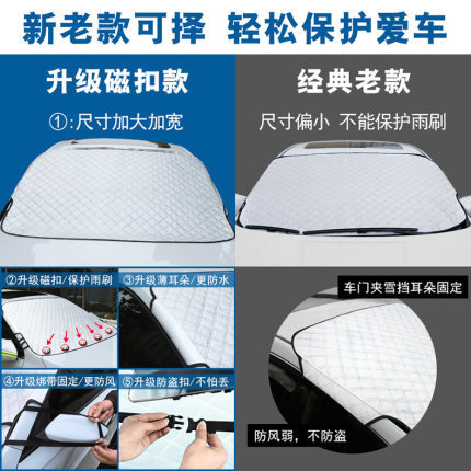 Mặt nạ kính chắn gió trước cửa xe có thể chống lạnh.