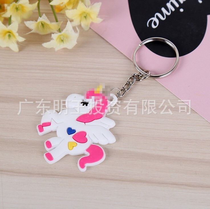 Nút chìa khóa của kỳ lân mềm, nút khóa hoạt hình sáng tạo phổ biến, cửa hàng bán hàng hiện nay.