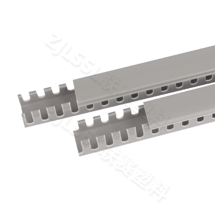 United plastic PVC slot, gray blue. Quality flame retardant slot.