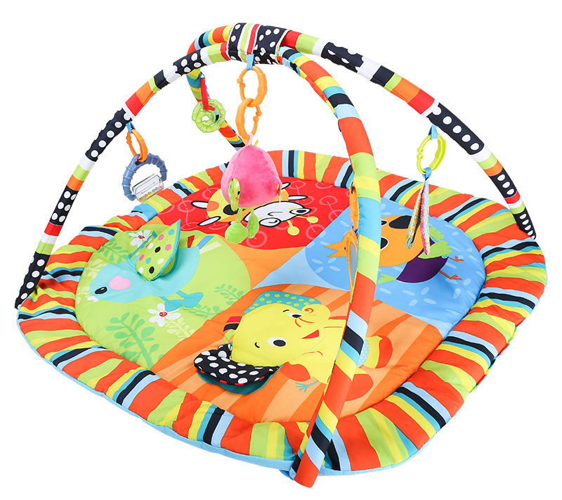 Multi-dynamically fenced babies crawling with baby gym mats, baby-crawling blankets, baby-crawling blankets, music blankets.