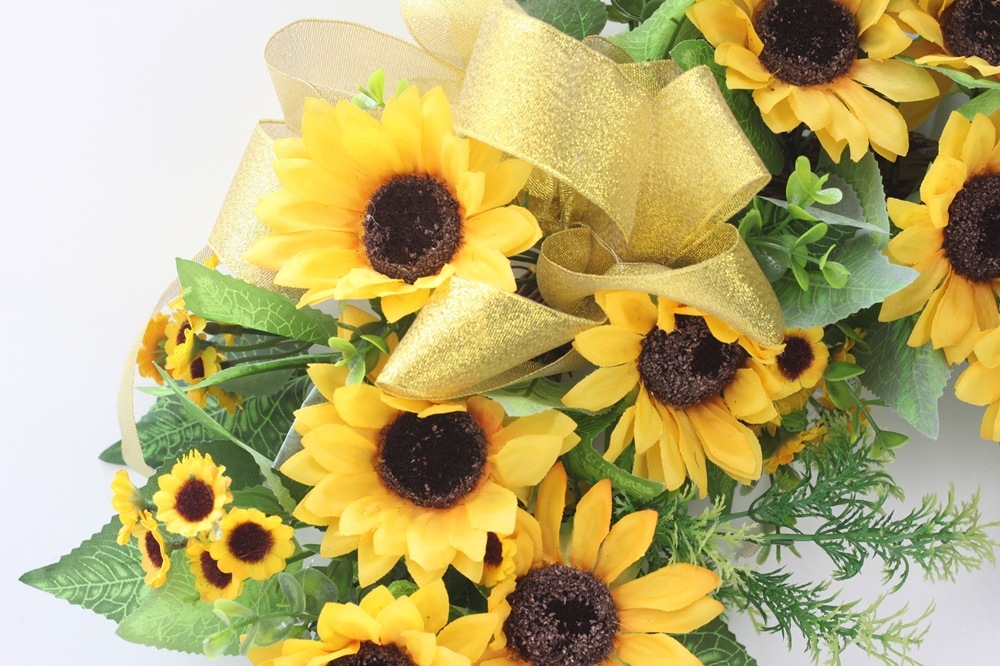 The new Van Goh Sunflower Ring 50CM19 ประตูดอกทานตะวันขนาดกลาง ฉาบผนัง