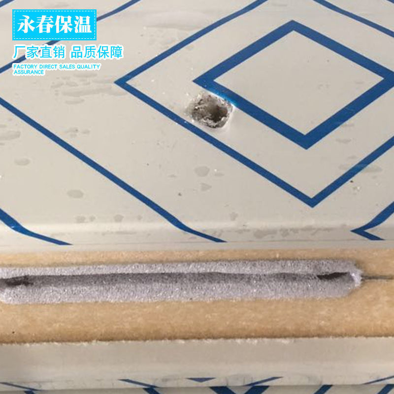 工廠批發保溫彩鋼板聚氨酯機制板肉製品果蔬冷庫設備不鏽鋼複合板