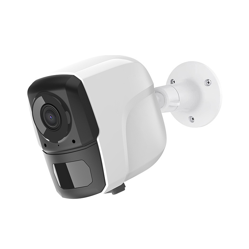 The waterproof high-resolution surveillance camera outside the solar panel is a two-way, two-way radio camera.