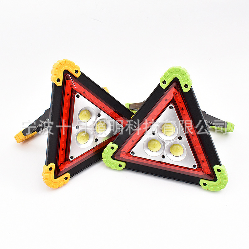 Triangular working light cob working light charged to portable outdoor camping