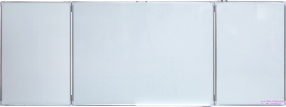 Three folded whiteboard greenboard teaching blackboard multimedia classrooms multi-specifiable magnetic greenboard