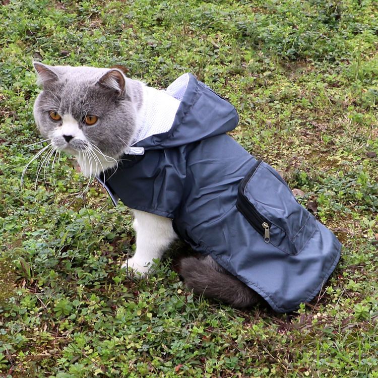 通用宠物小狗欧美口袋薄款狗狗涤纶宠物衣服饰品现货批发雨衣