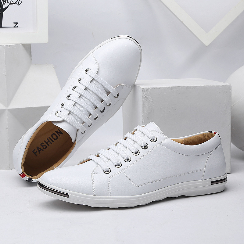 Big male shoes 47, 48, fashion shoes, white leisure shoes, school boy Amazon.