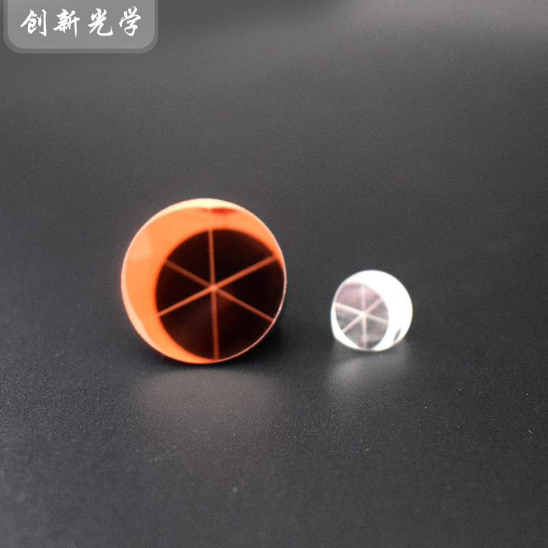 Angular cone prism, membrane cone prism, black side, ready supply from a prism factory.