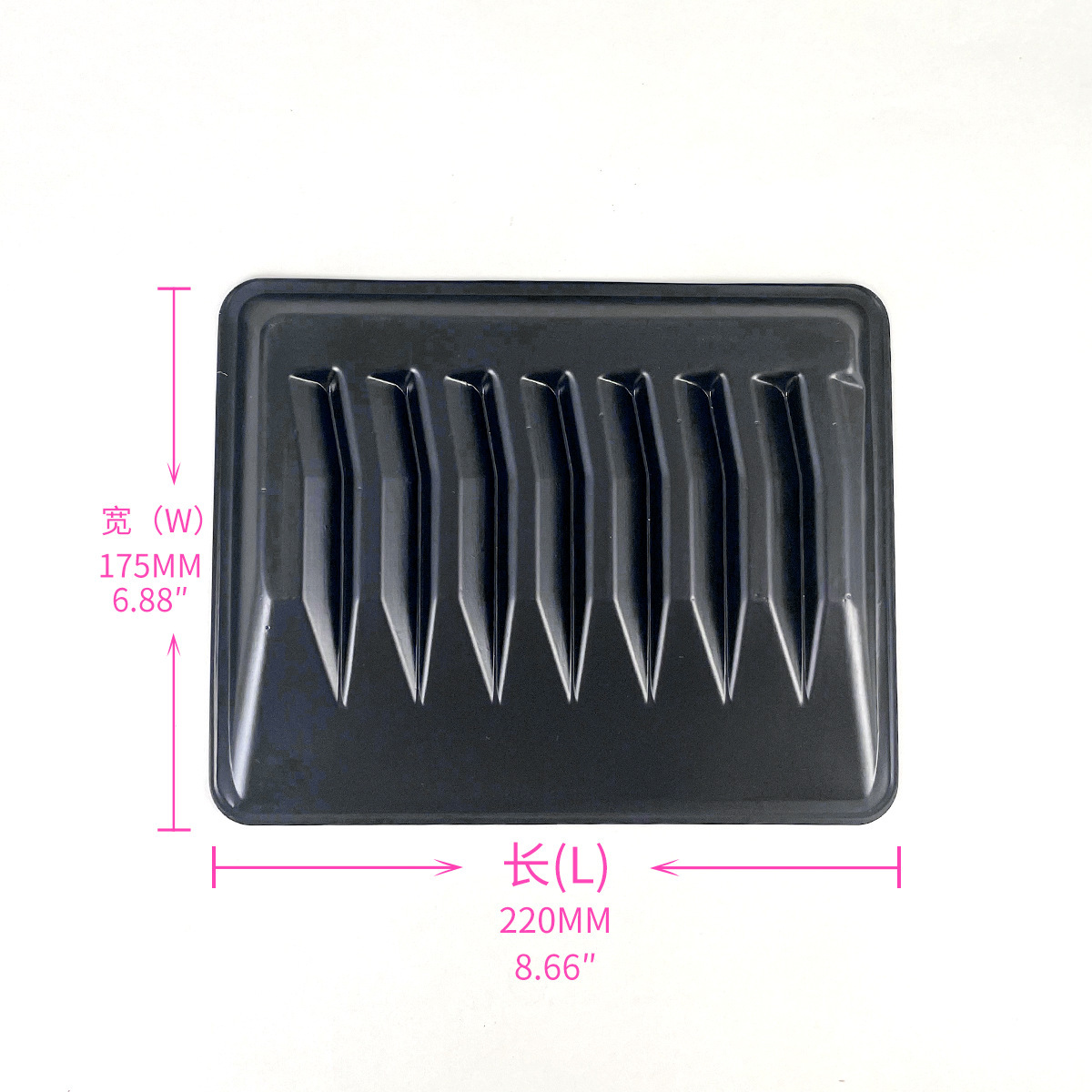 福建工廠食品包裝托盤定製可冷凍8尾多春魚PP吸塑托盤