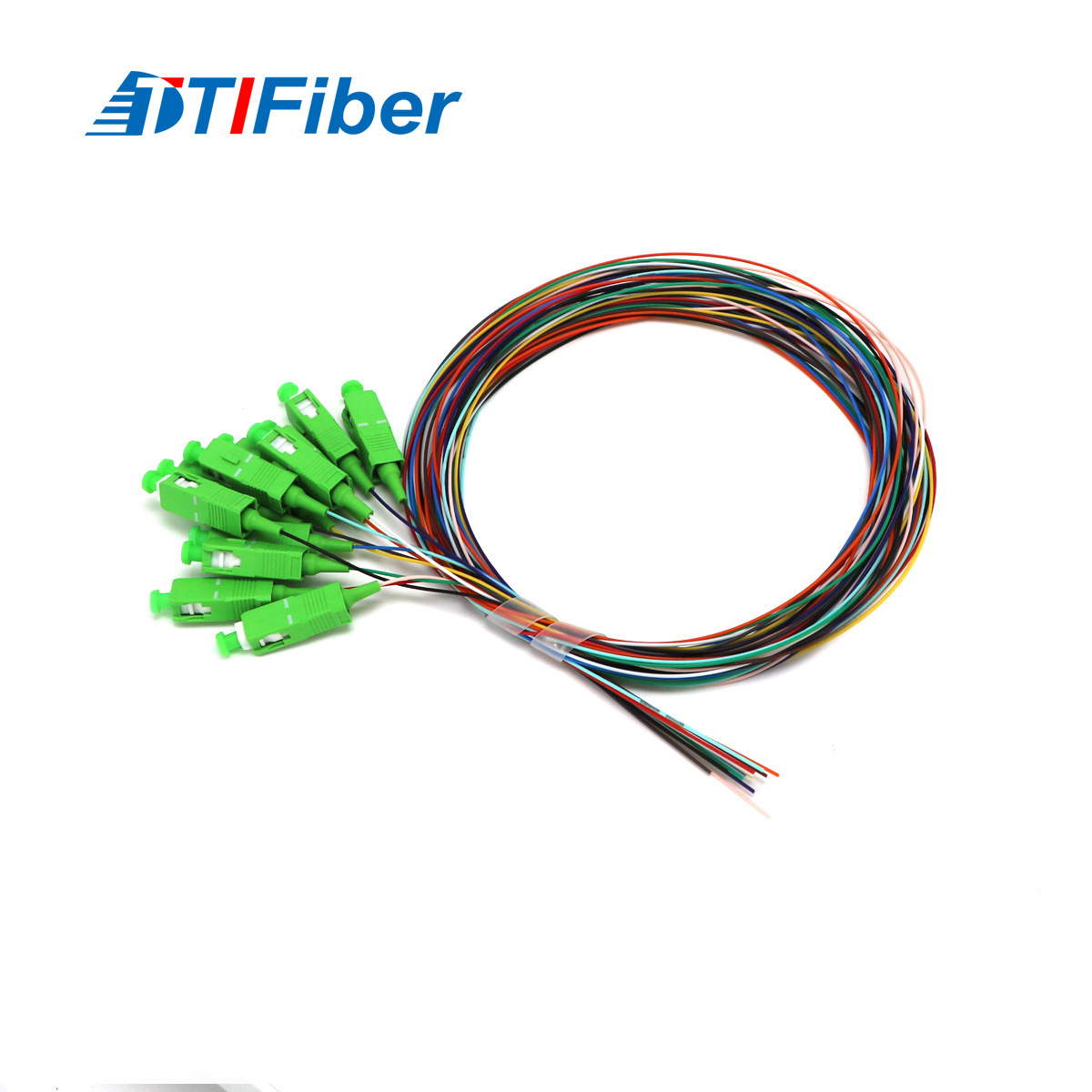 The manufacturer issues 12 core SC single-mode tail fibers, telecommunications grade 12 large square connector melting discs.