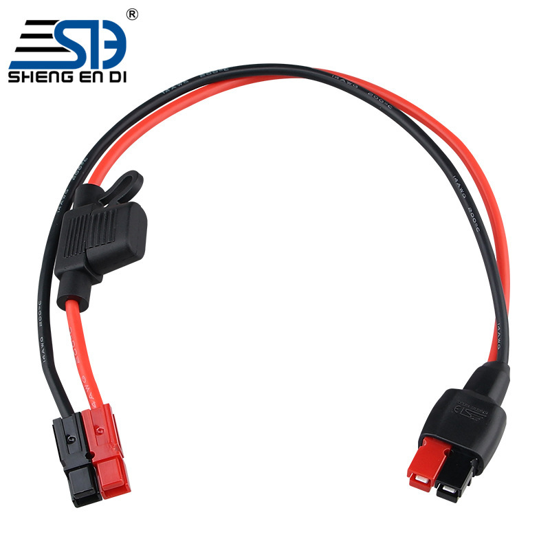 공정 사용자 정의 14AWG 연약한 실리카 선 200mm 리튬 전지 힘 엇바꾸기를 가진 45A Anderson 마개