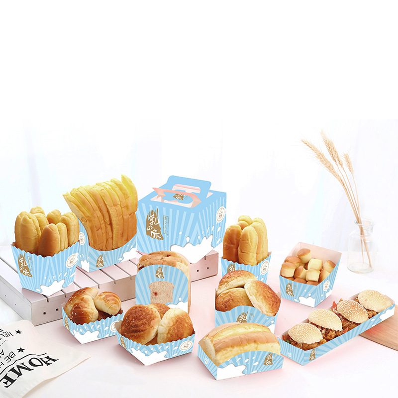 Bánh mì nướng, bánh sừng bò, bánh mì và giấy.