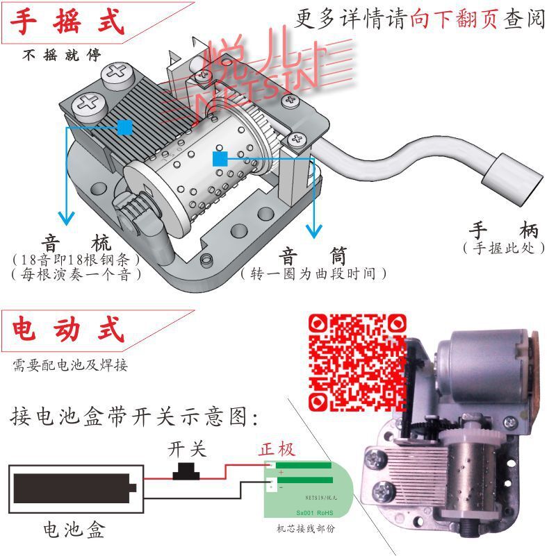 Sandyo, machine music box, octopus core, gold hairline, multi-column delivery.