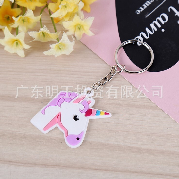 Nút chìa khóa của kỳ lân mềm, nút khóa hoạt hình sáng tạo phổ biến, cửa hàng bán hàng hiện nay.